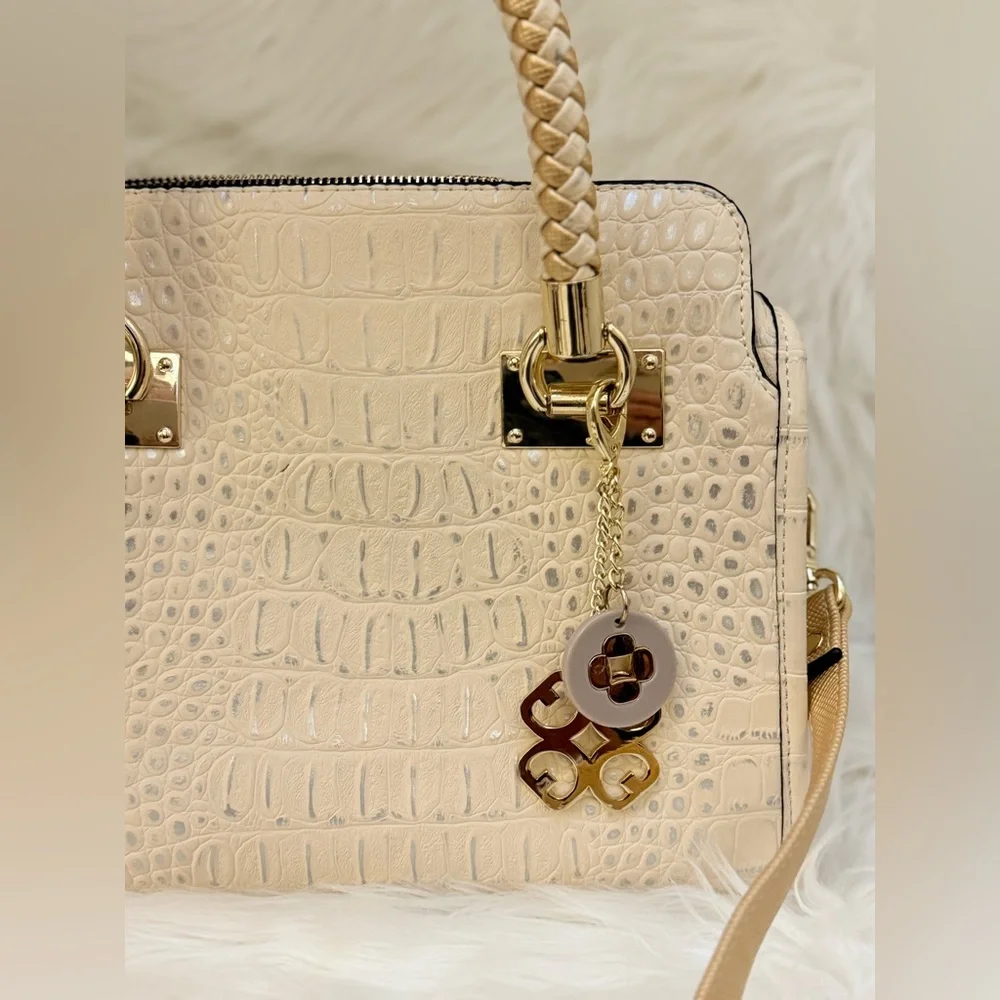 🌾 Gianni Bini Faux Croc Satchel and Shoulder‎ Bag NEW